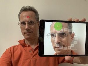 Selfie with AUMI color tracking, 2020